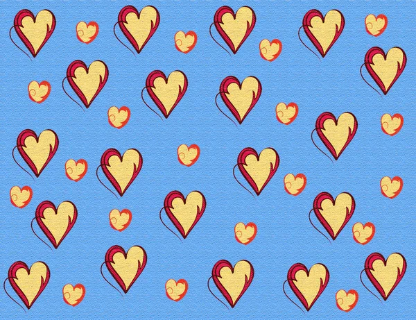 Retro vintage hearts pattern. Hearts background pattern. Decorative retro hearts.