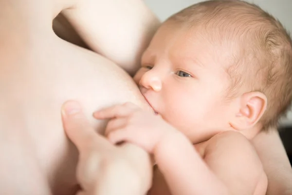 Bebek emzirme portresi — Stok fotoğraf