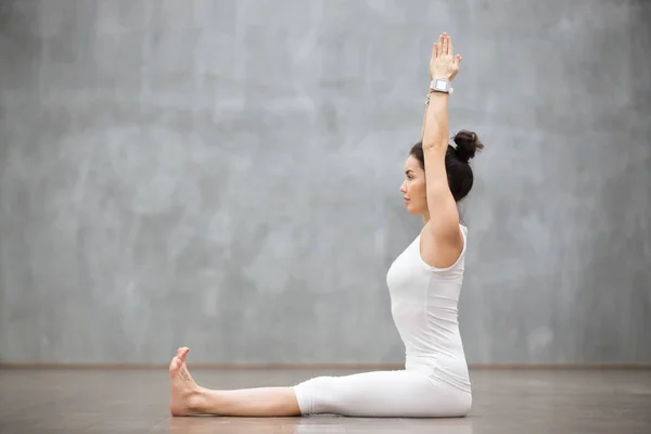 Beautiful Yoga: Dandasana, Staff pose — Stock Photo, Image