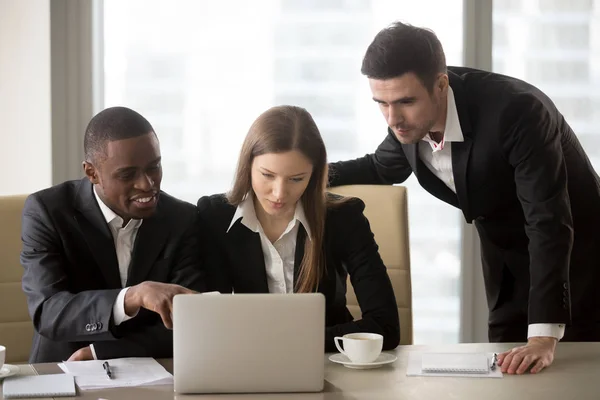 Multinational business colleagues working together — Stock Photo, Image