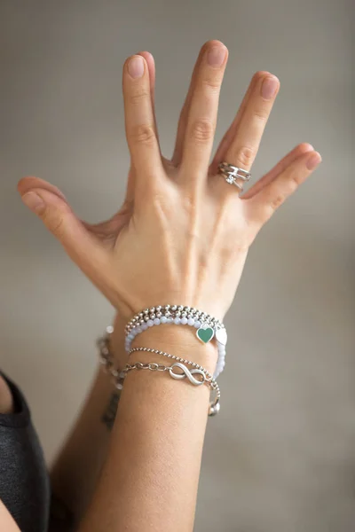 Namaste gesture close up — Stock Photo, Image