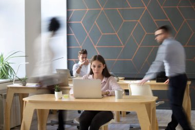 Office rush kavramı, birlikte USI coworking çalışan işçilerin