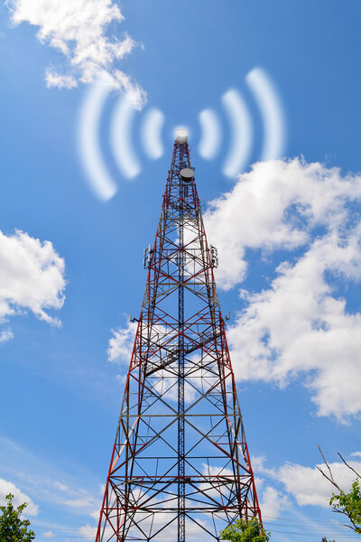 коммуникационная антенна башни
