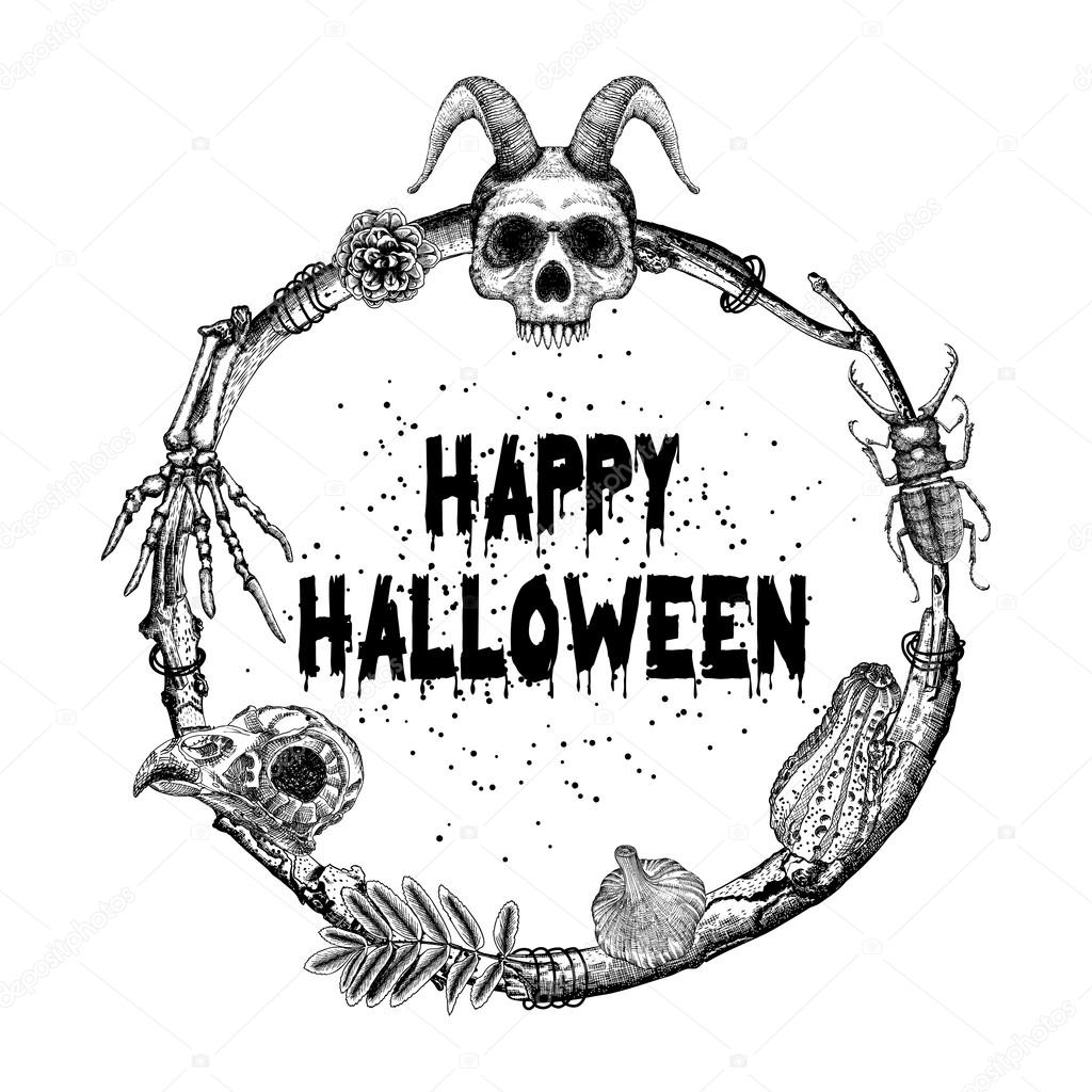 Happy Halloween sign and poster