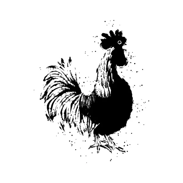 Design vintage con gallo — Foto Stock