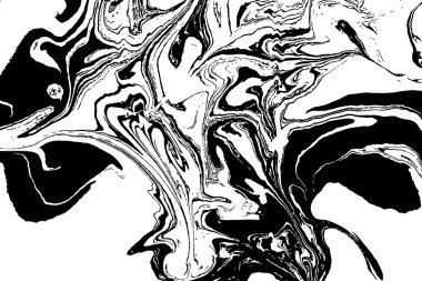 Elle çizilmiş Ebru tekniği