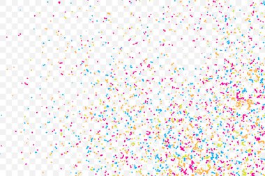 Background with many falling confetti clipart