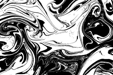 Elle çizilmiş Ebru tekniği