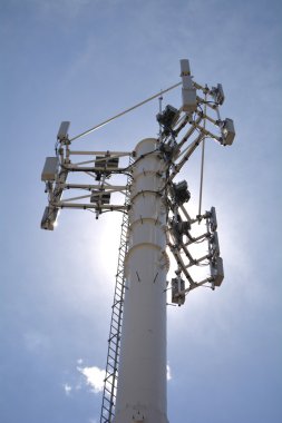 Telecommunication mast television antenna clipart