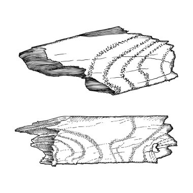 Kırık tahta el çekilmiş