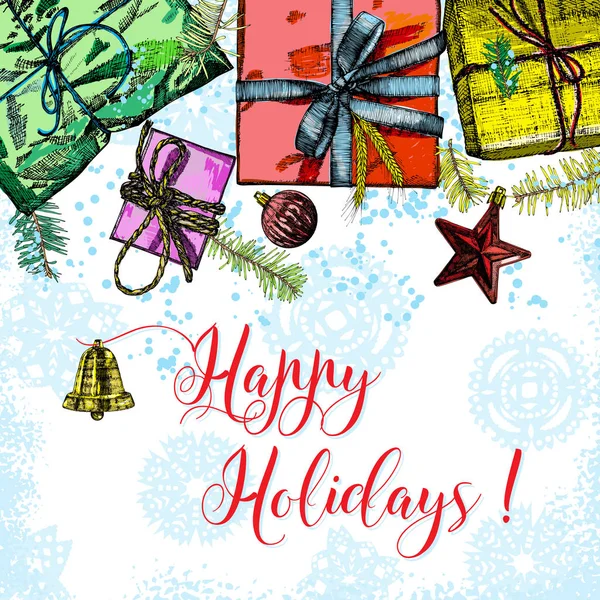 Happy holidays template — Stock Photo, Image