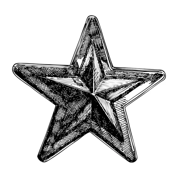 Decoración de estrella de Navidad — Vector de stock