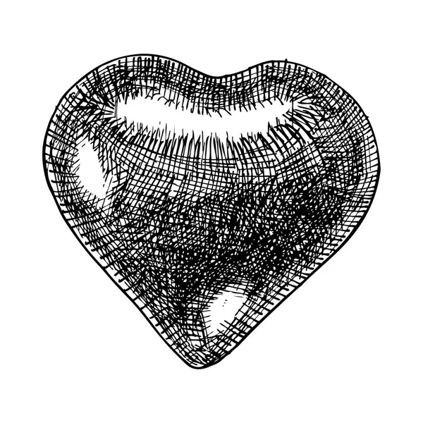 Ozdoba serca ze szkła — Zdjęcie stockowe