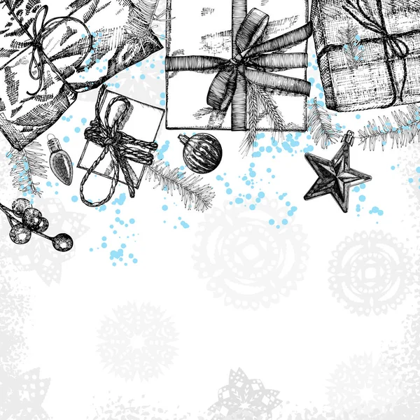 Modèle de vacances de Noël — Image vectorielle