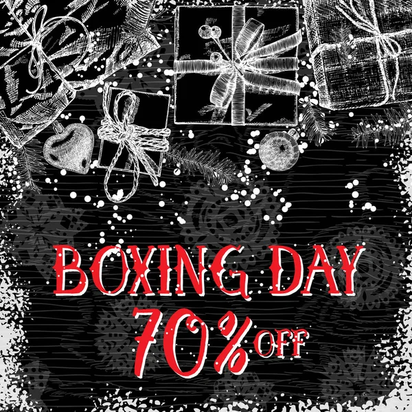 Plantilla de banner de venta de día de boxeo — Foto de Stock