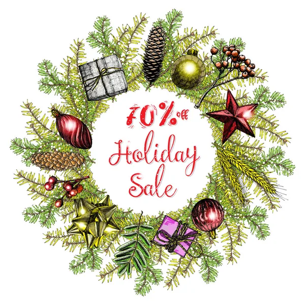 Winter holidays sale banner — Stock Photo, Image