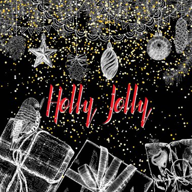 Kış tatil tebrik kartı şablonu