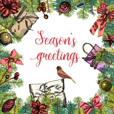 Kış tatil tebrik kartı