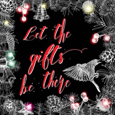 Kış tatil tebrik kartı