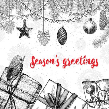 Kış tatil tebrik kartı