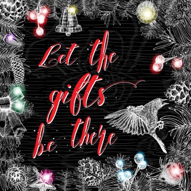 Kış tatil tebrik kartı