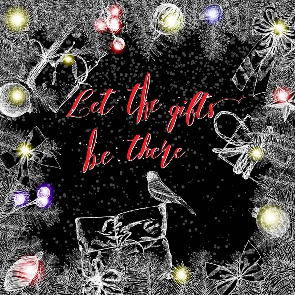 Kış tatil tebrik kartı