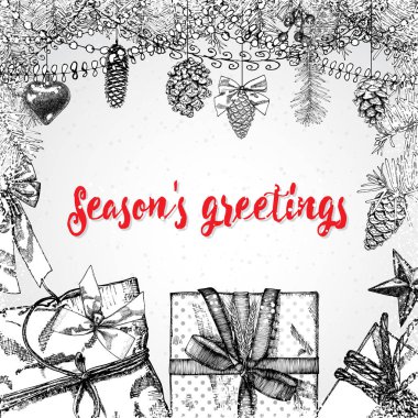 Kış tatil tebrik kartı