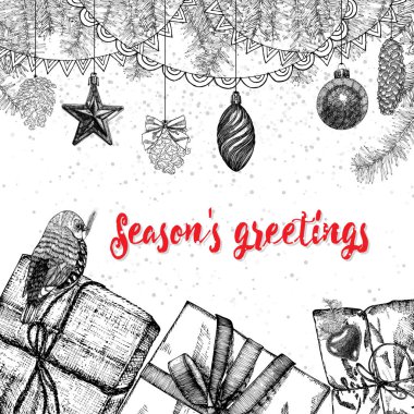 Kış tatil tebrik kartı