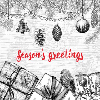 Kış tatil tebrik kartı