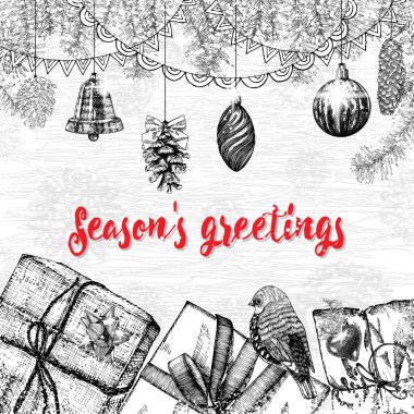 Sezonun tebrik kartı şablonu