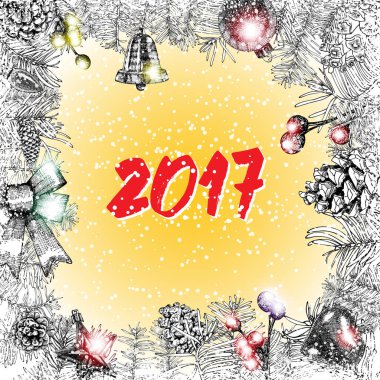 Sezonun tebrik kartı şablonu