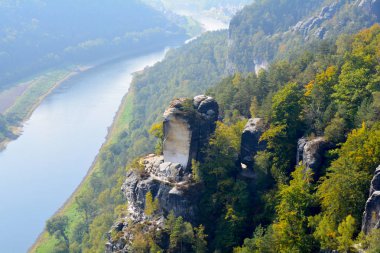 Elbe kumtaşı Dağları görünümü