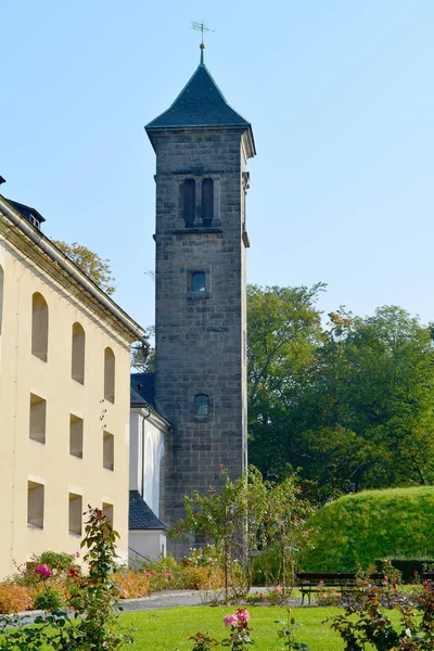 Festung Konigstein kale kilisede — Stok fotoğraf