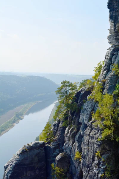 Δείτε βουνά ψαμμίτη Elbe — Φωτογραφία Αρχείου