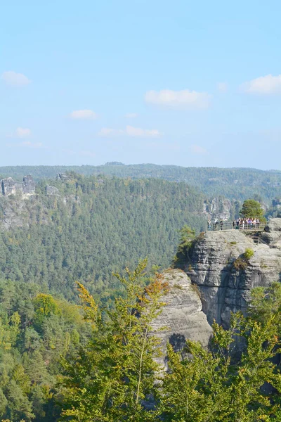 Elbe Sandstone Mountains view — Stock Photo, Image