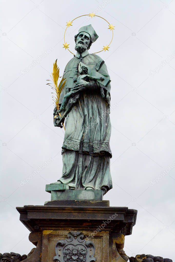 St. John of Nepomuk's Statue on Charles Bridge