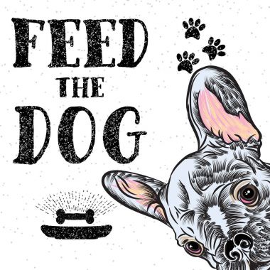 Şık Fransız buldozer illüstrasyon