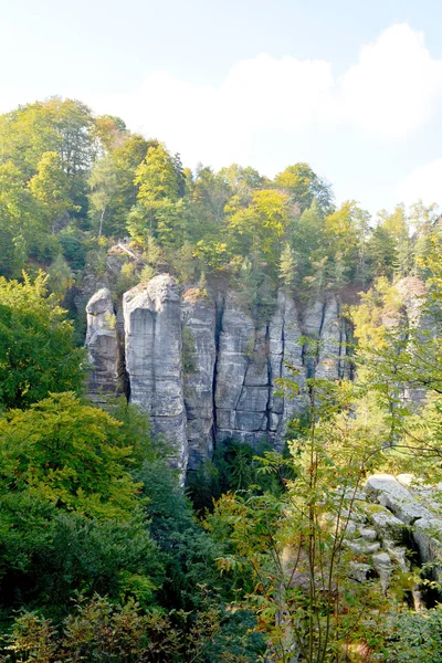 Elbe Sandstone Mountains view — Stock Photo, Image