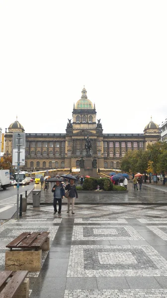 Praga Praça Venceslau — Fotografia de Stock