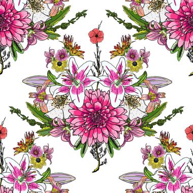 Kusursuz çiçek deseni 