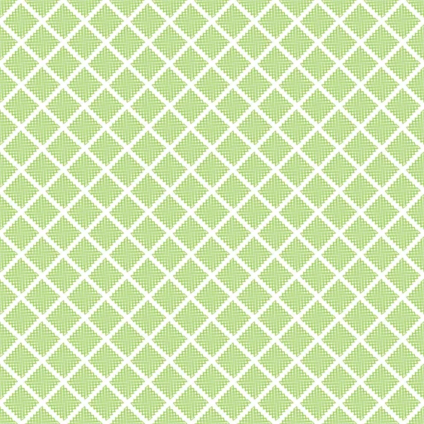 Sömlös cross mönster i grönt — Stock vektor