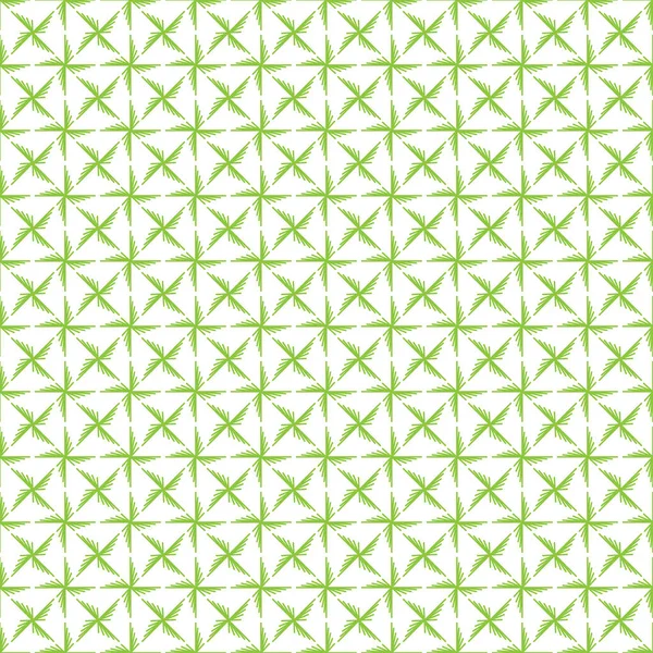 Nahtloses geometrisches Muster in grüner Farbe — Stockvektor