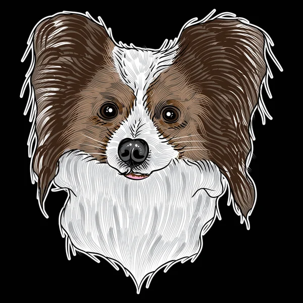 Porträt des süßen Hundes — Stockvektor