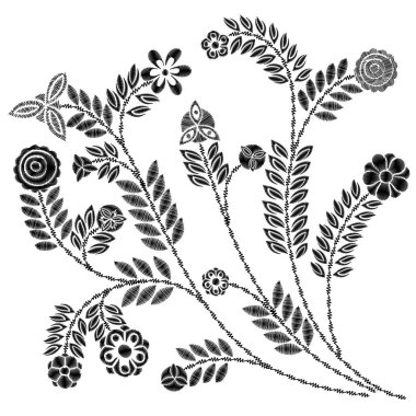 Çiçek nakış deseni