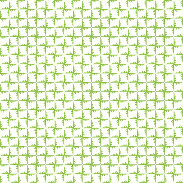 Seamless geometric pattern in green color — Stock Vector