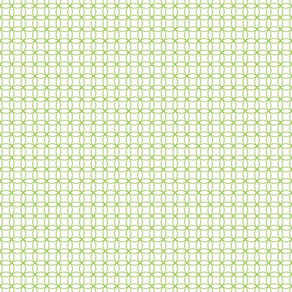 Seamless cross pattern in green color — Stock Vector
