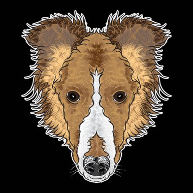 Çizilmiş köpek yavrusu illüstrasyon el