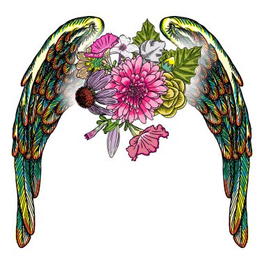 Melek kanatlı çiçekler