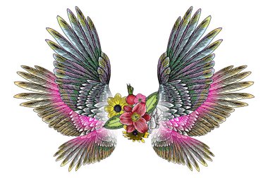 Melek kanatlı çiçekler