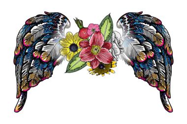 Melek kanatlı çiçekler